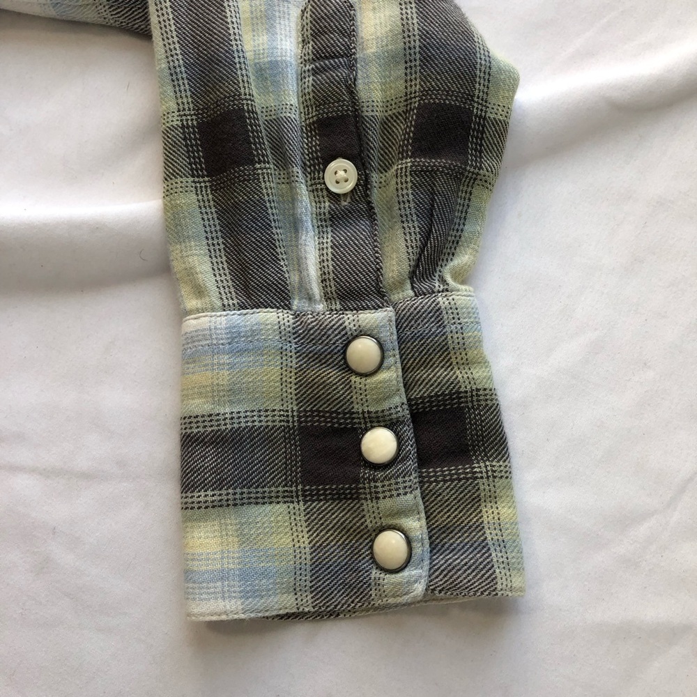 Ralph Lauren denim & supply pearl snap sawtooth cotton womens button up M rodeo - Picture 11 of 13